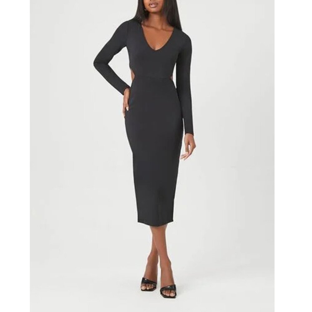 Forever21 - Cutout Long-Sleeve Midi Dress